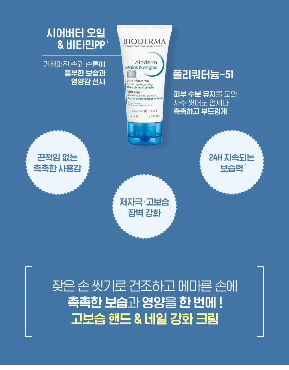 바이오더마 아토덤 핸드&네일 크림 50ml 상세페이지 5
