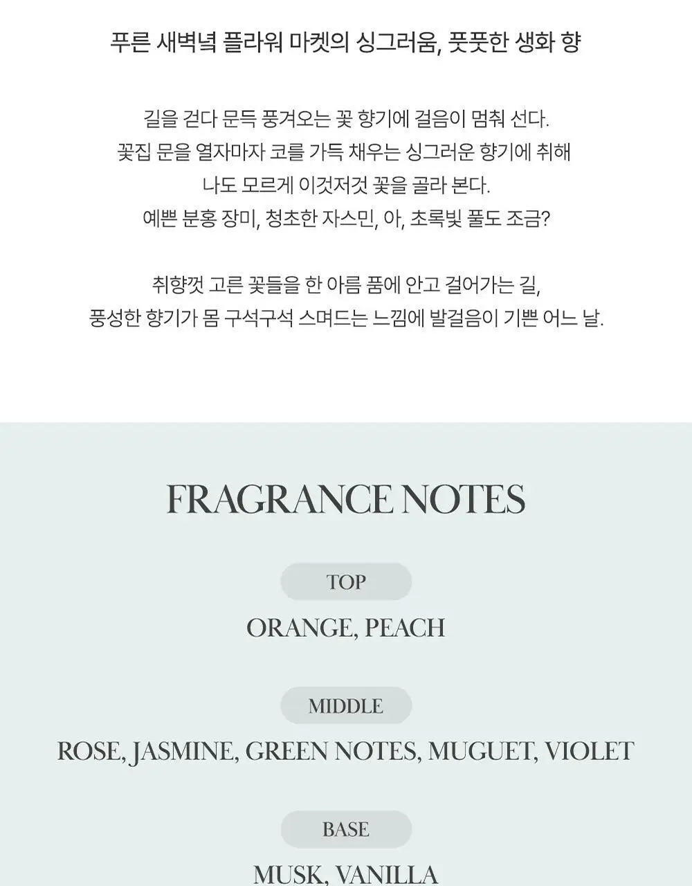 카밀 퍼퓨머리 핸드앤네일 크림 미니 디스커버리 키트 (10ml*6) 상세페이지 8