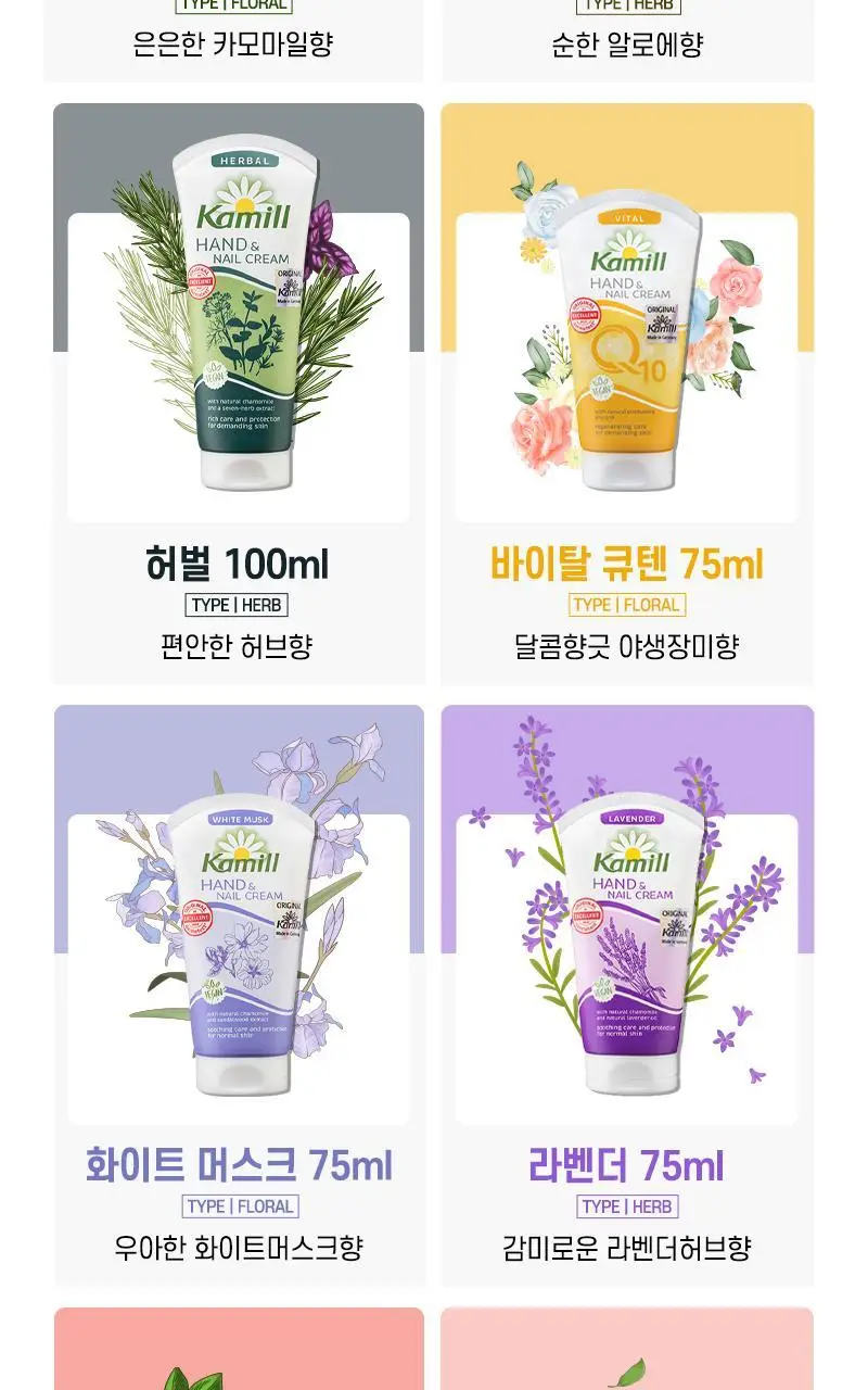 카밀 핸드앤네일 크림 대용량 듀오 세트 2종 택1 상세페이지 24