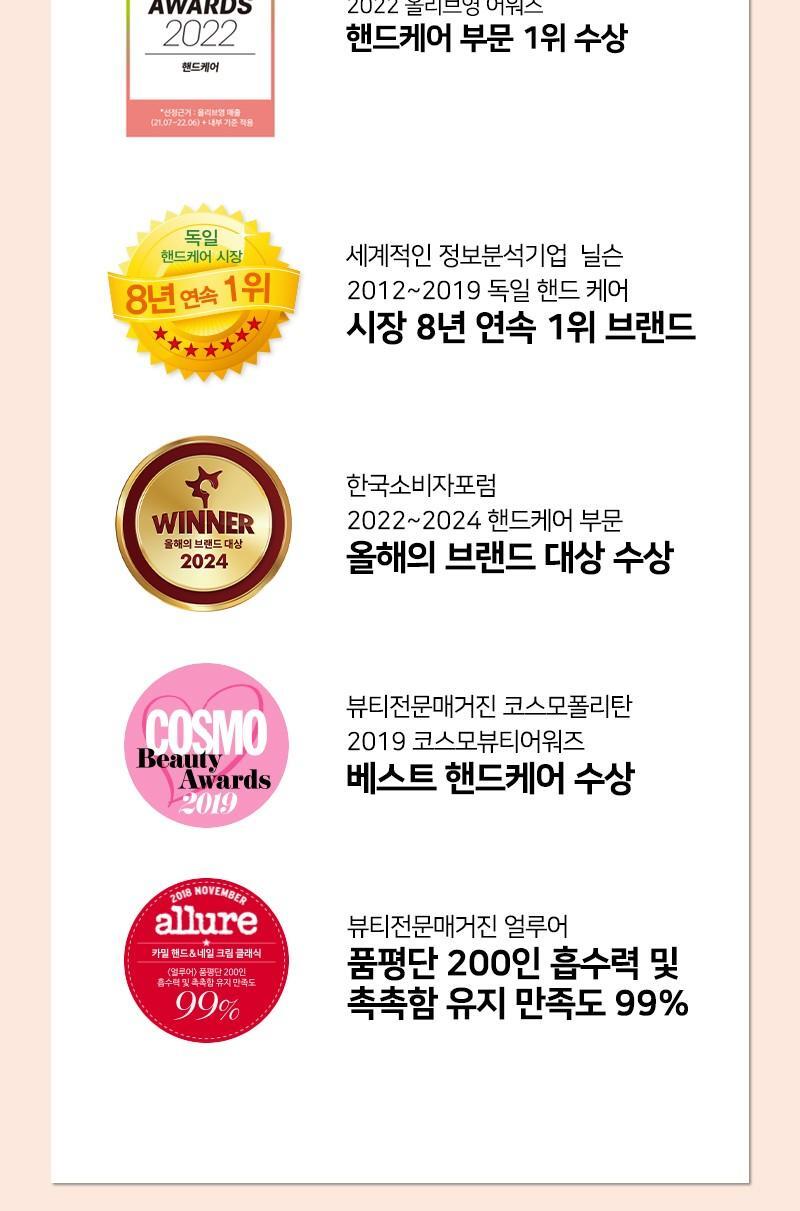 카밀 핸드앤네일 크림 베스트 듀오세트 (인텐시브133ml+클래식100ml) 상세페이지 11
