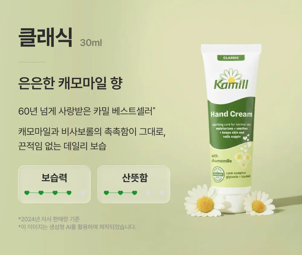 카밀 핸드크림 화이트머스크 기획 (화이트머스크 75ml+클래식 30ml*2) 상세페이지 3