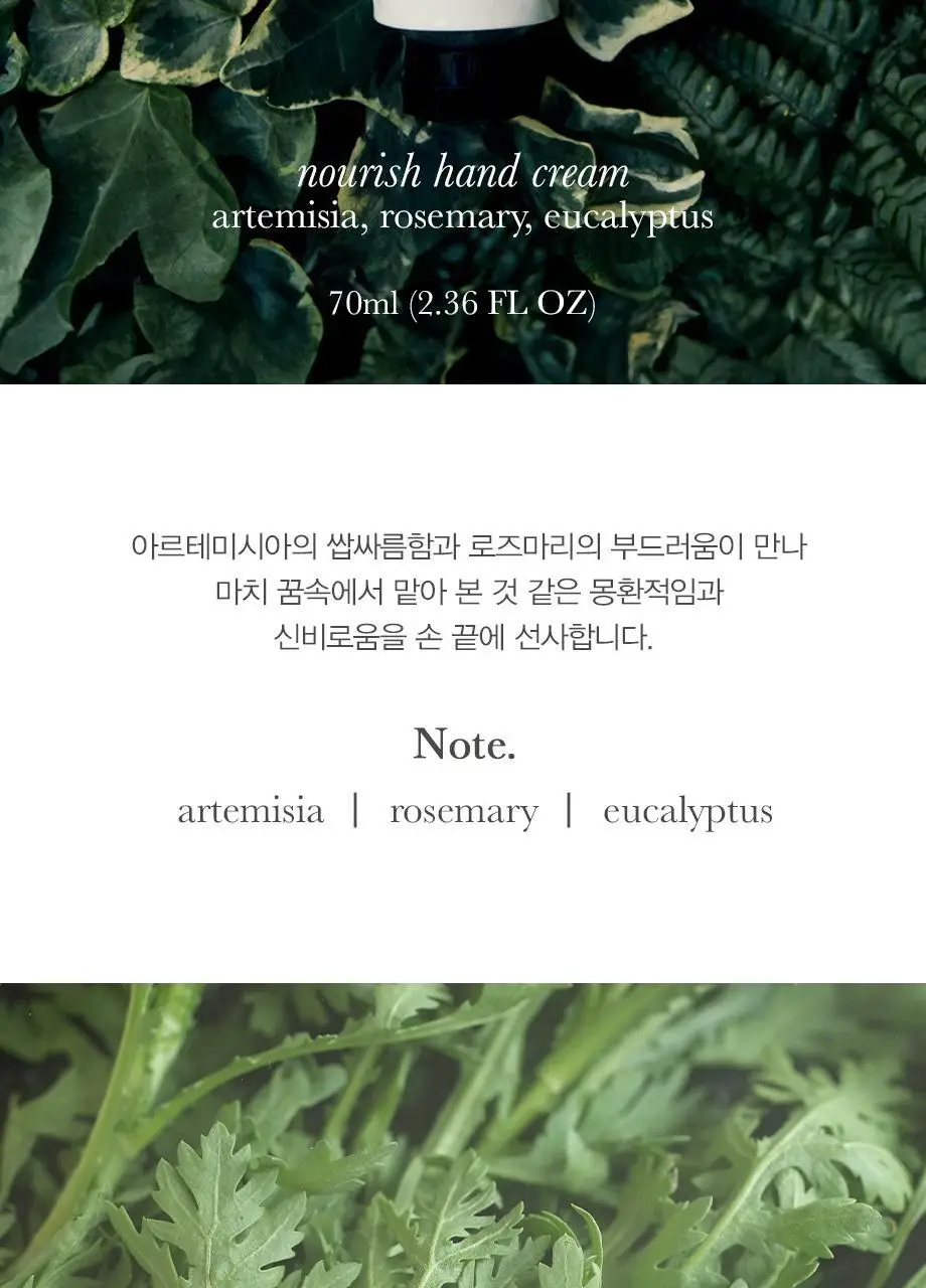 티컬렉티브 핸드크림 70ml 4종 택 1 (아르테미스/주노스/레이터/말차) 상세페이지 2