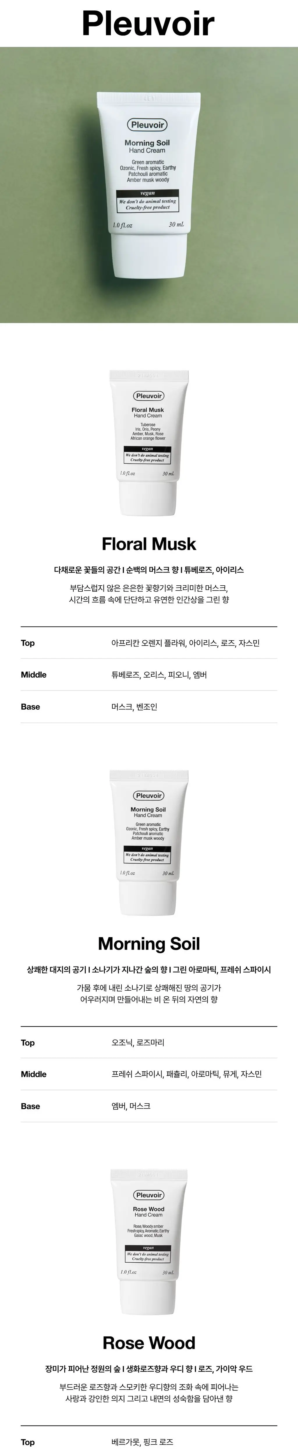 플르부아 탄력&비건 퍼퓸 핸드크림/주름&미백 기능성 핸드 선스크린 30mL 6종 중 택1(단품/기획) 상세페이지 5