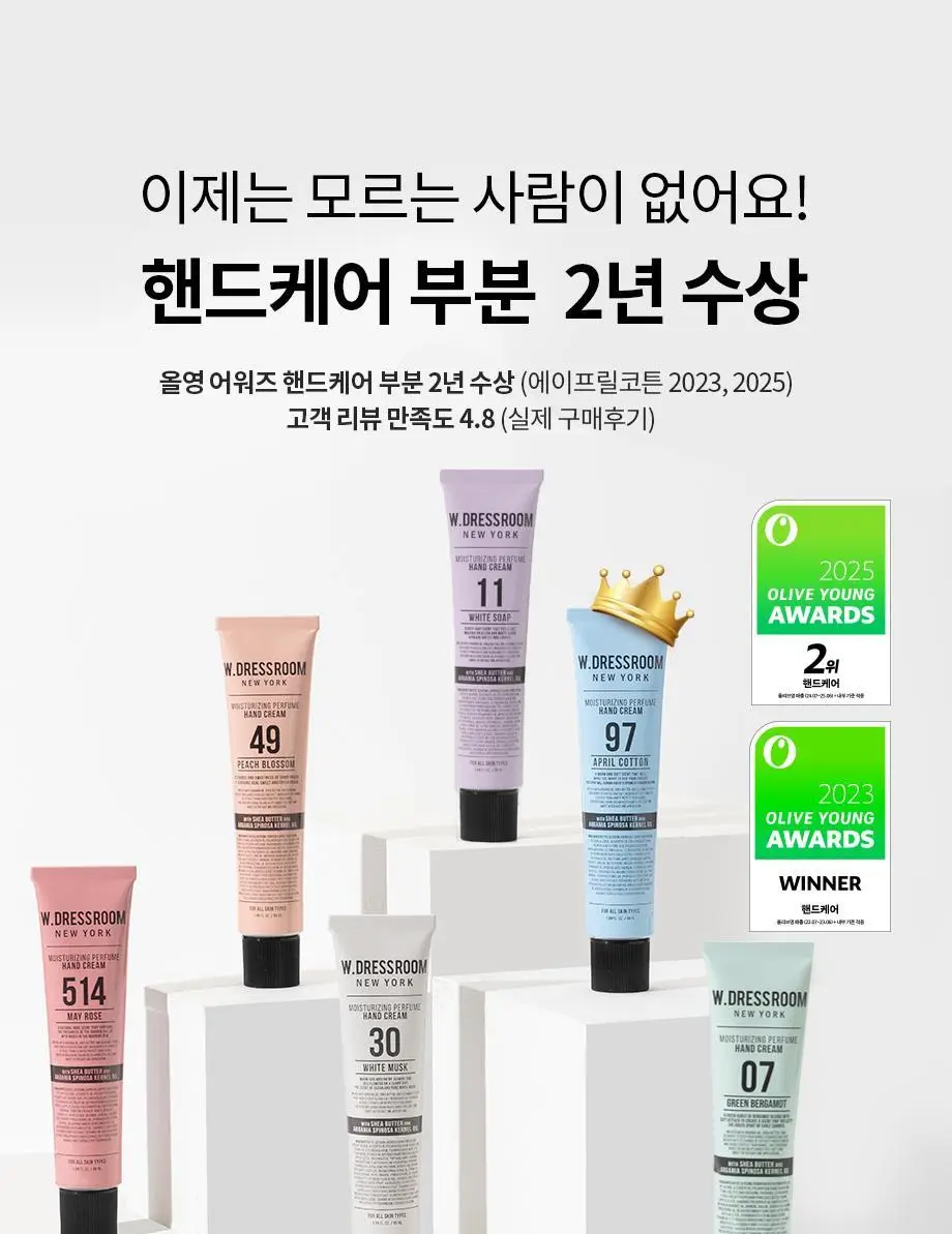 W.DRESSROOM 퍼퓸 핸드크림 50ml 6종 상세페이지 3