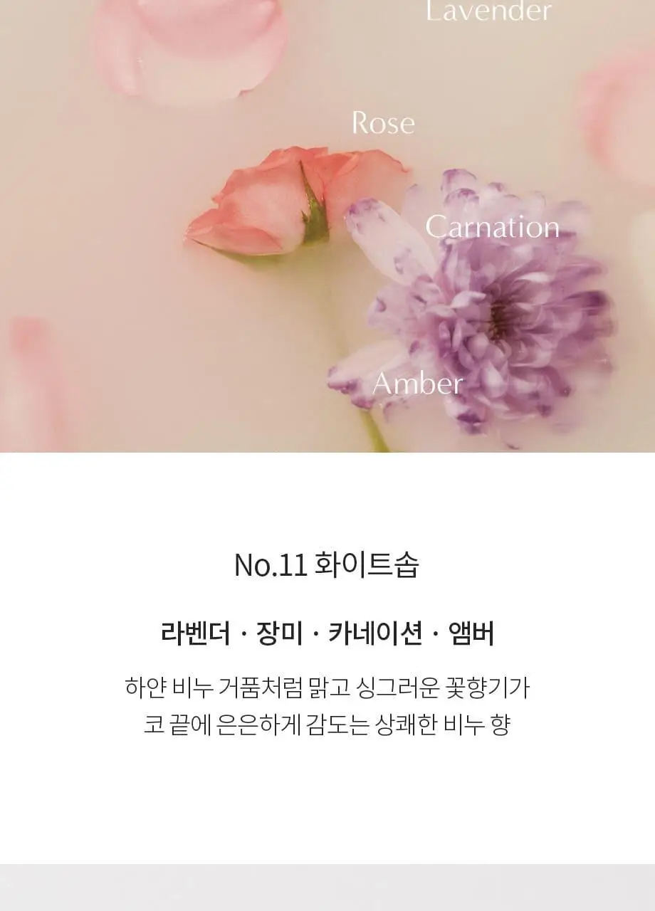 W.DRESSROOM 퍼퓸 핸드크림 No.11 화이트솝 50ml 상세페이지 5