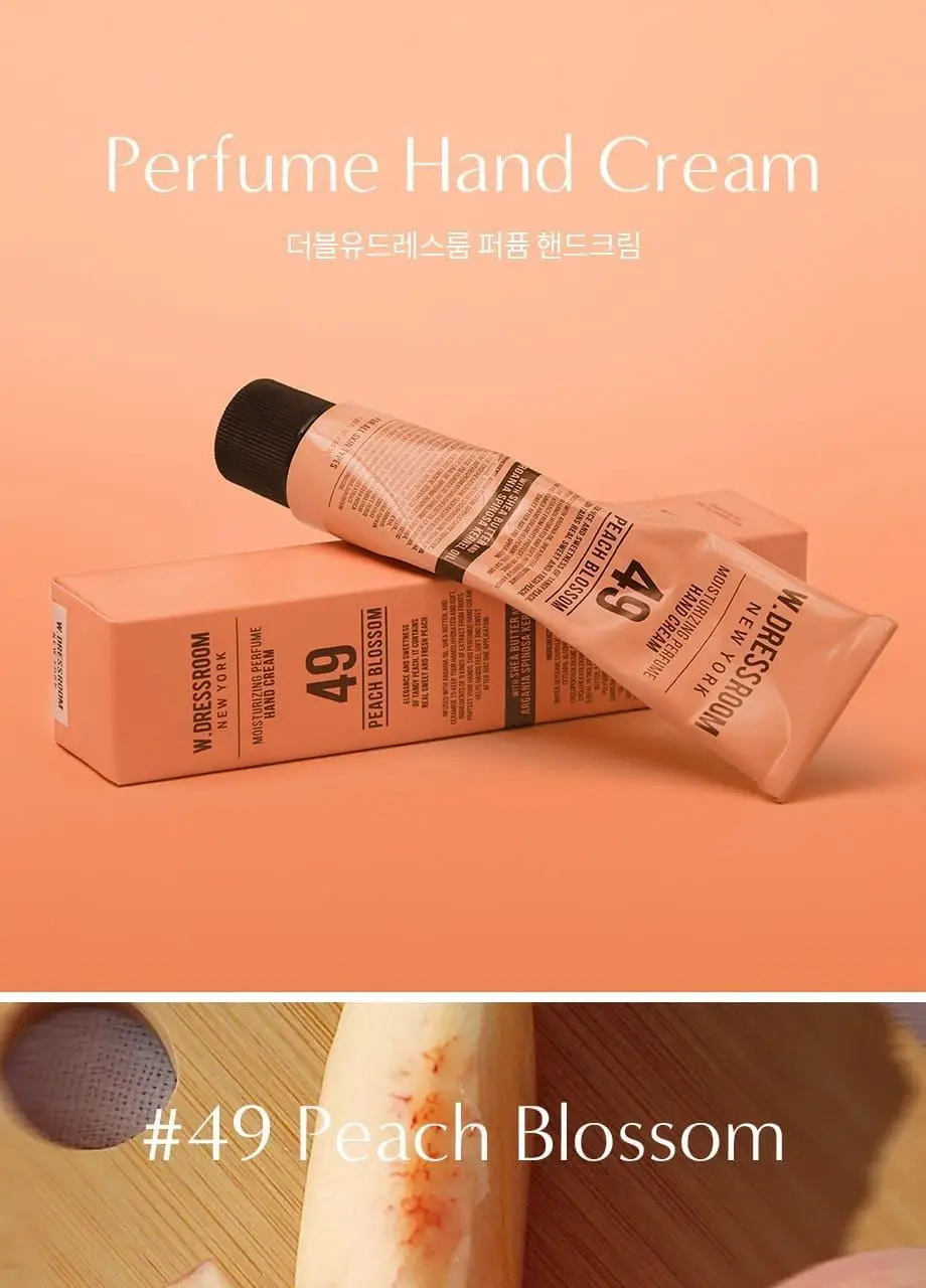 W.DRESSROOM 퍼퓸 핸드크림 No.49 피치블러썸 50ml 상세페이지 4