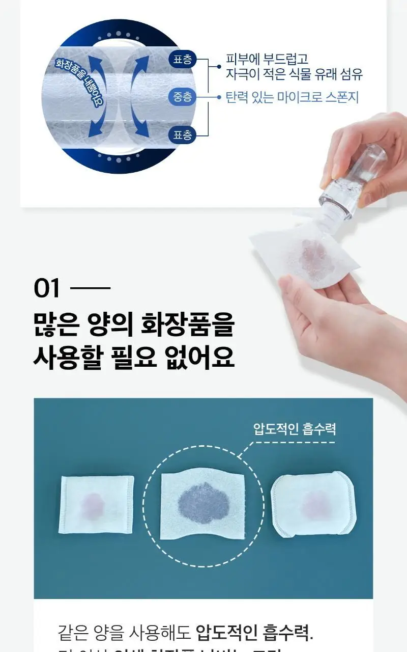 시루콧토 우루우루 화장솜 40매입 상세페이지 4