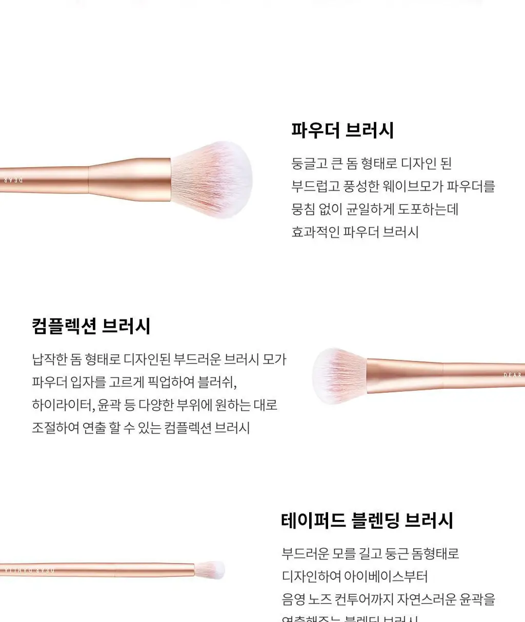 디어달리아 블루밍에디션 프로페탈 브러쉬 6종 택1 상세페이지 5