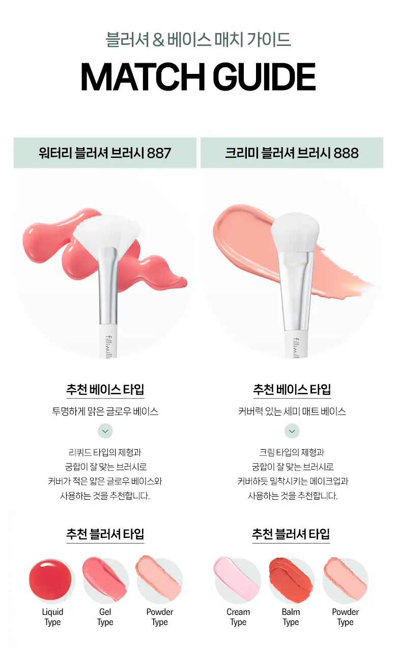 필리밀리 물먹볼 블러셔 브러시 2종 택 1(+팩트형메이크업팔레트)(워터리/크리미) 상세페이지 37