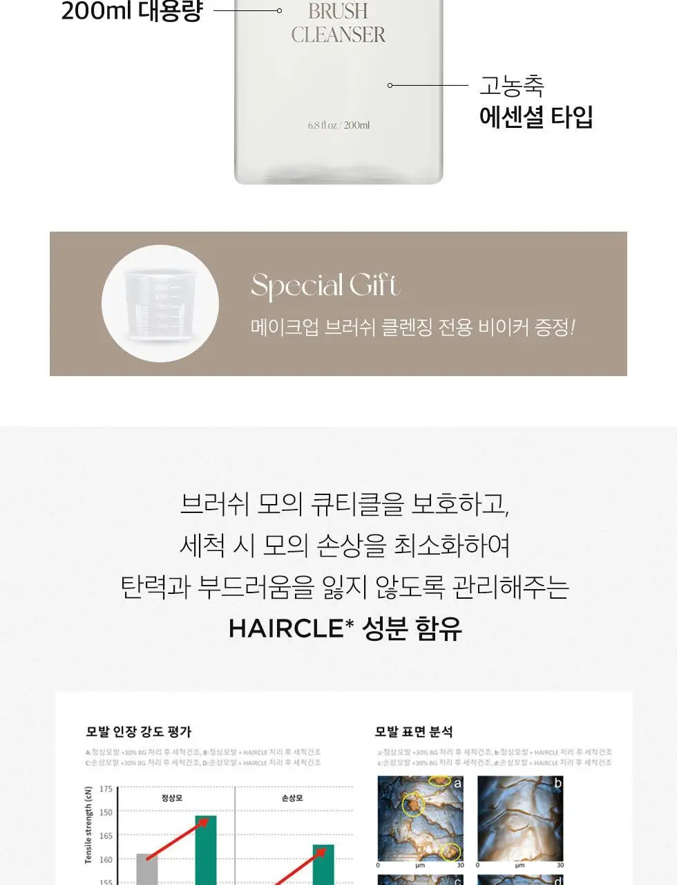 피카소 메이크업 브러쉬 클렌저 200ml 상세페이지 3