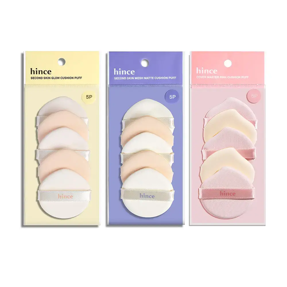 힌스 쿠션 퍼프 5P (글로우/매트/핑크쿠션)