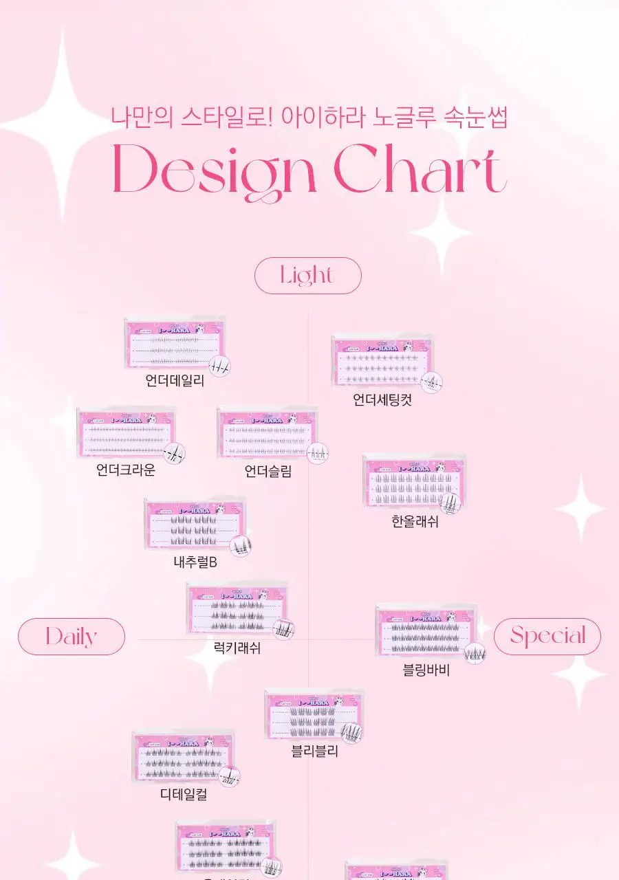 아이하라 노글루 3줄 속눈썹 15종 중 택1 상세페이지 12