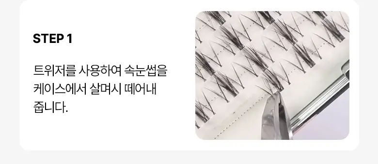 필리밀리 포인트 가닥 속눈썹 05 돌리 포인트 (11mm) (60P) 상세페이지 8