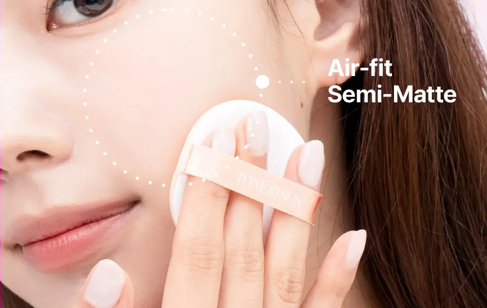 톤핏선 파데프리 비건 얇착밀착 선쿠션 2종 택1(톤업쿠션/커버쿠션) SPF50+ PA++++ 상세페이지 19