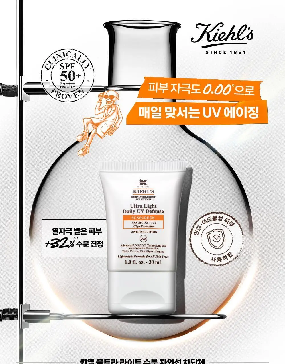키엘 울트라 라이트 데일리 유브이 디펜스 썬 스크린 (30ml/60ml) 상세페이지 2