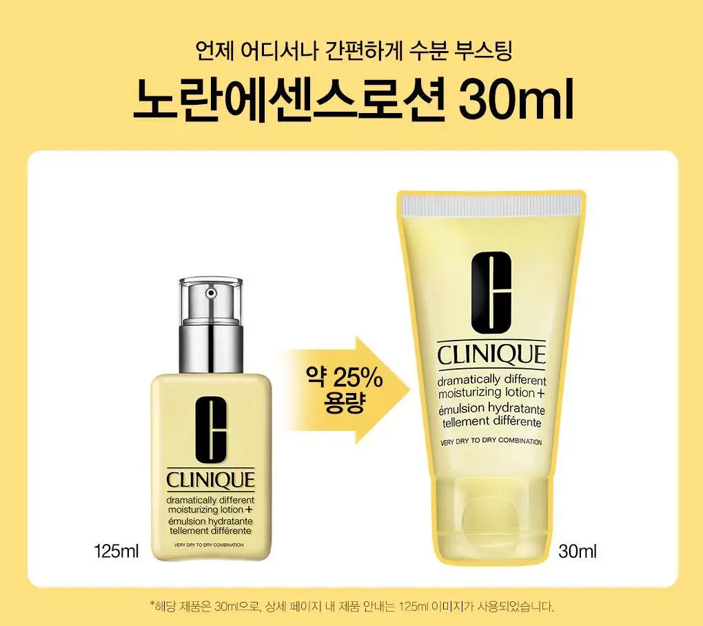 크리니크 드라마티컬리 디퍼런트 모이스춰라이징 로션 30ml 상세페이지 1