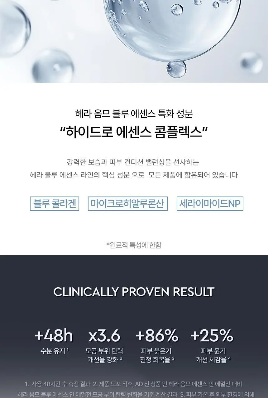 헤라 옴므 블루 에센스 인 에멀전 110ML 상세페이지 3