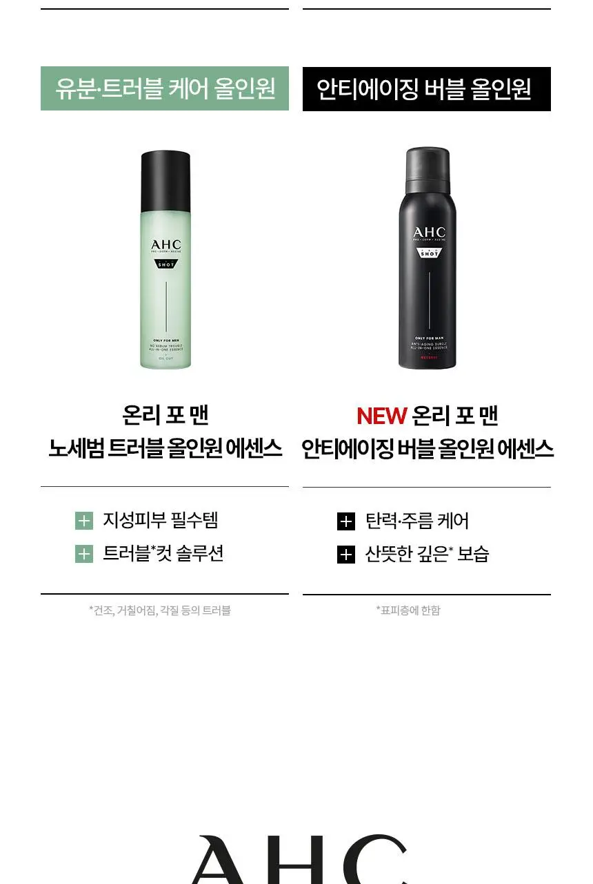 AHC 프로샷 온리포맨 안티에이징 버블 올인원 에센스 100ml 상세페이지 22