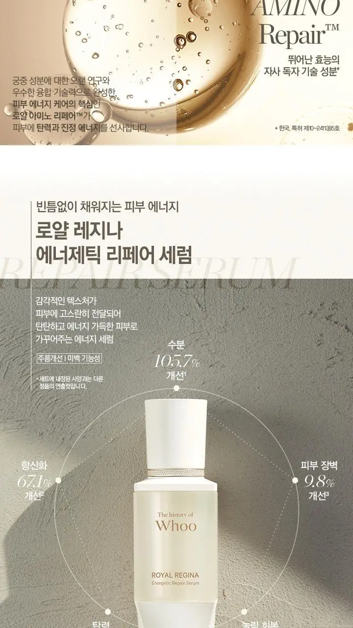 더후 로얄레지나 2종 세트(세럼 30ml+크림 50ml) 상세페이지 4