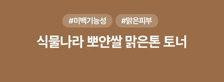 식물나라 뽀얀쌀 맑은톤 토너 500mL 상세페이지 2