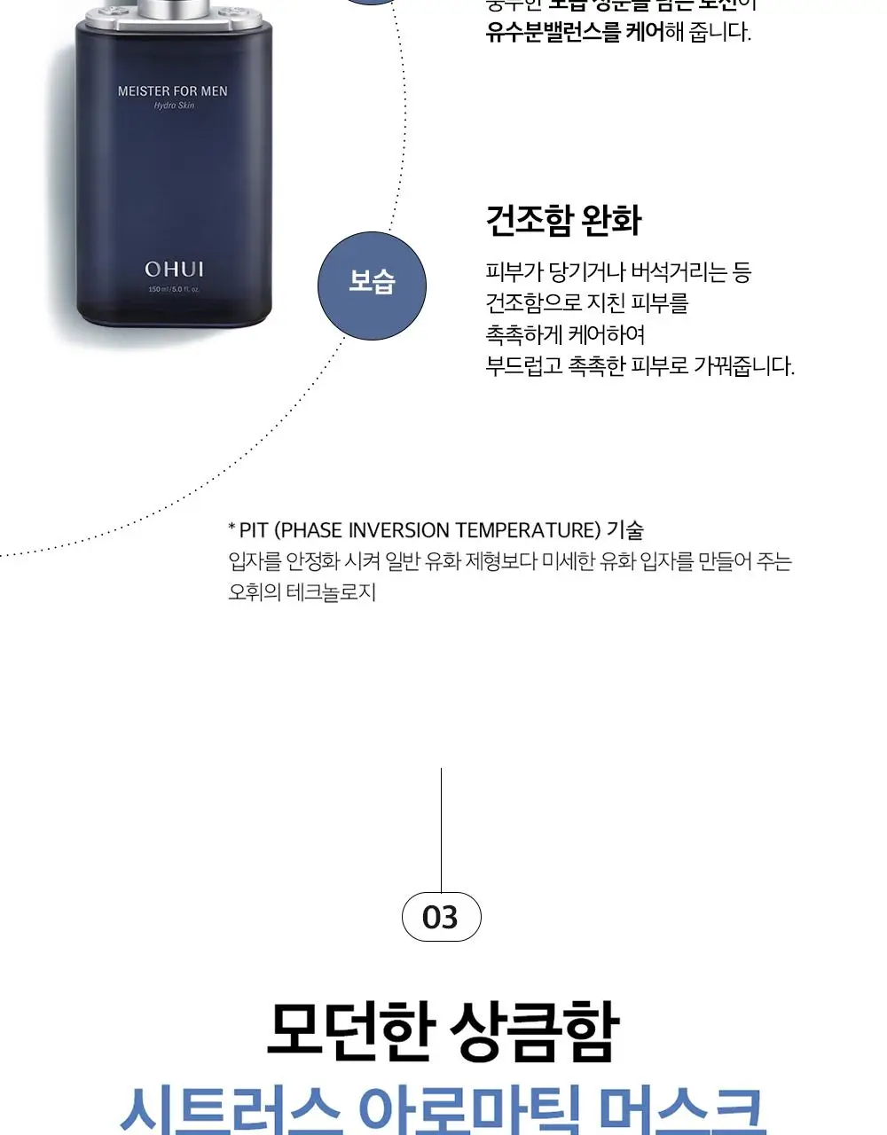 오휘 마이스터 포맨 하이드라 스킨 150ml 상세페이지 9