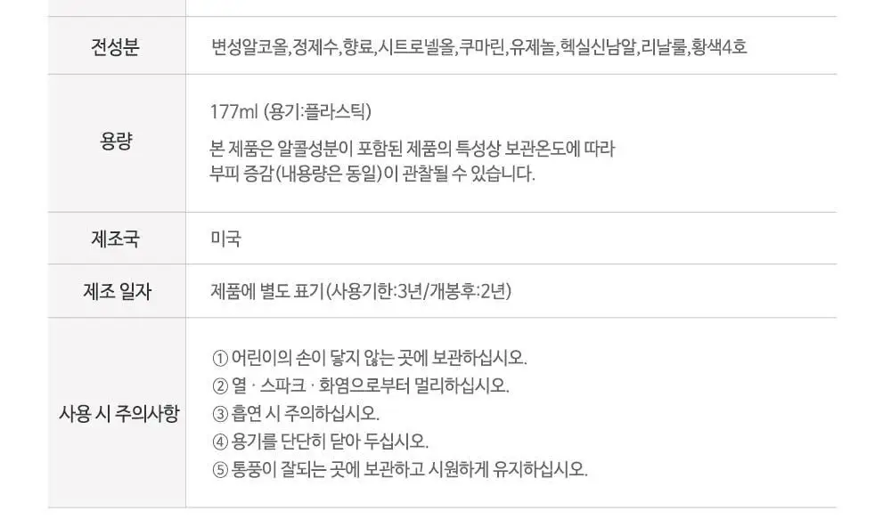 클럽맨피노드 클래식바닐라 에프터쉐이브로션 177ml 상세페이지 5