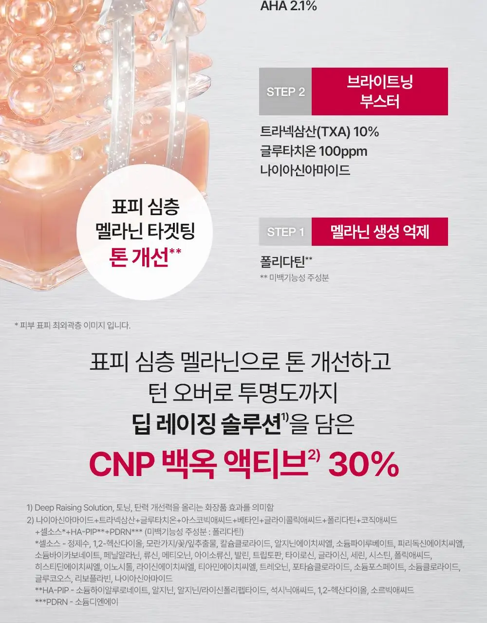 차앤박 더마앤서 브라이트닝 부스터 TXA-PDRN 앰플 30ml 상세페이지 12