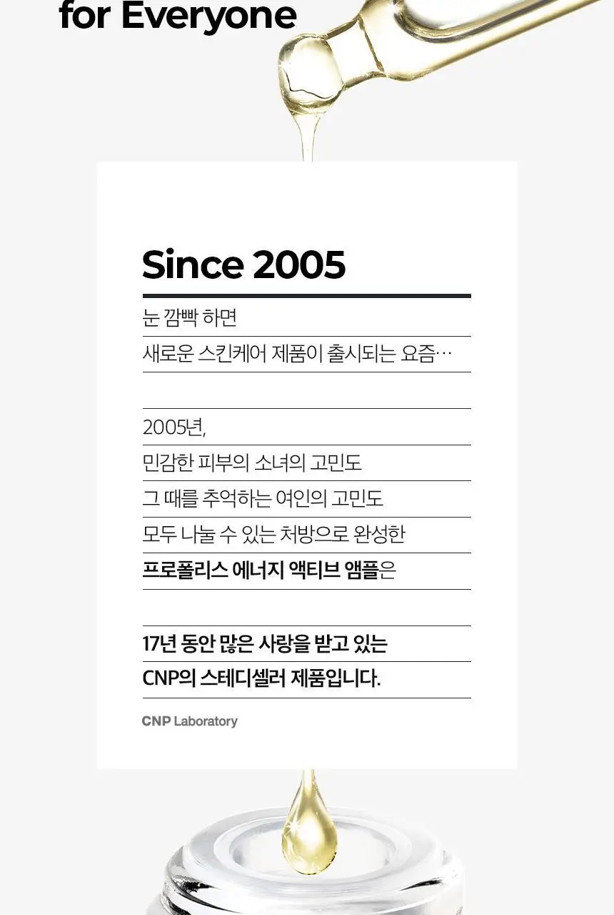 차앤박(CNP) 프로폴리스 액티브 앰플 더블기획(15ml+15ml) 상세페이지 4