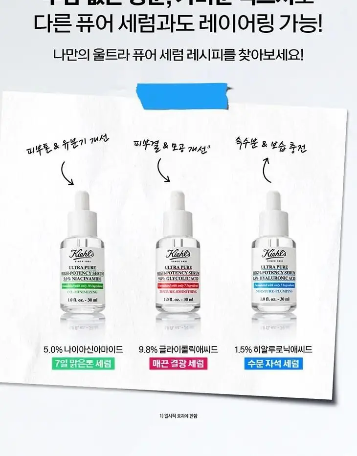 키엘 울트라 퓨어 세럼 히알루로닉애씨드 30ml 기획/단품 상세페이지 9
