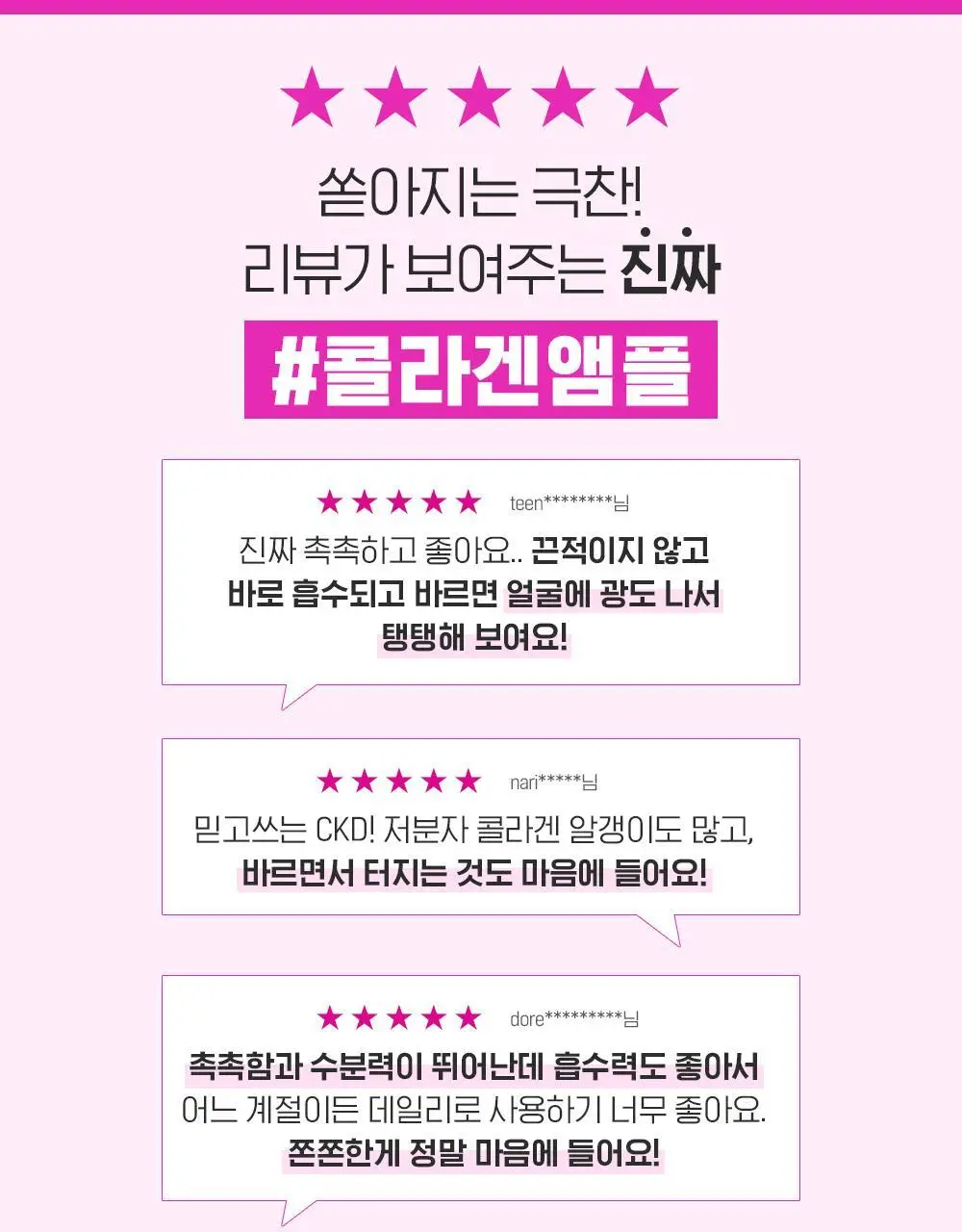CKD 레티노콜라겐 저분자 300 콜라겐 펌핑 앰플 30ml 상세페이지 4