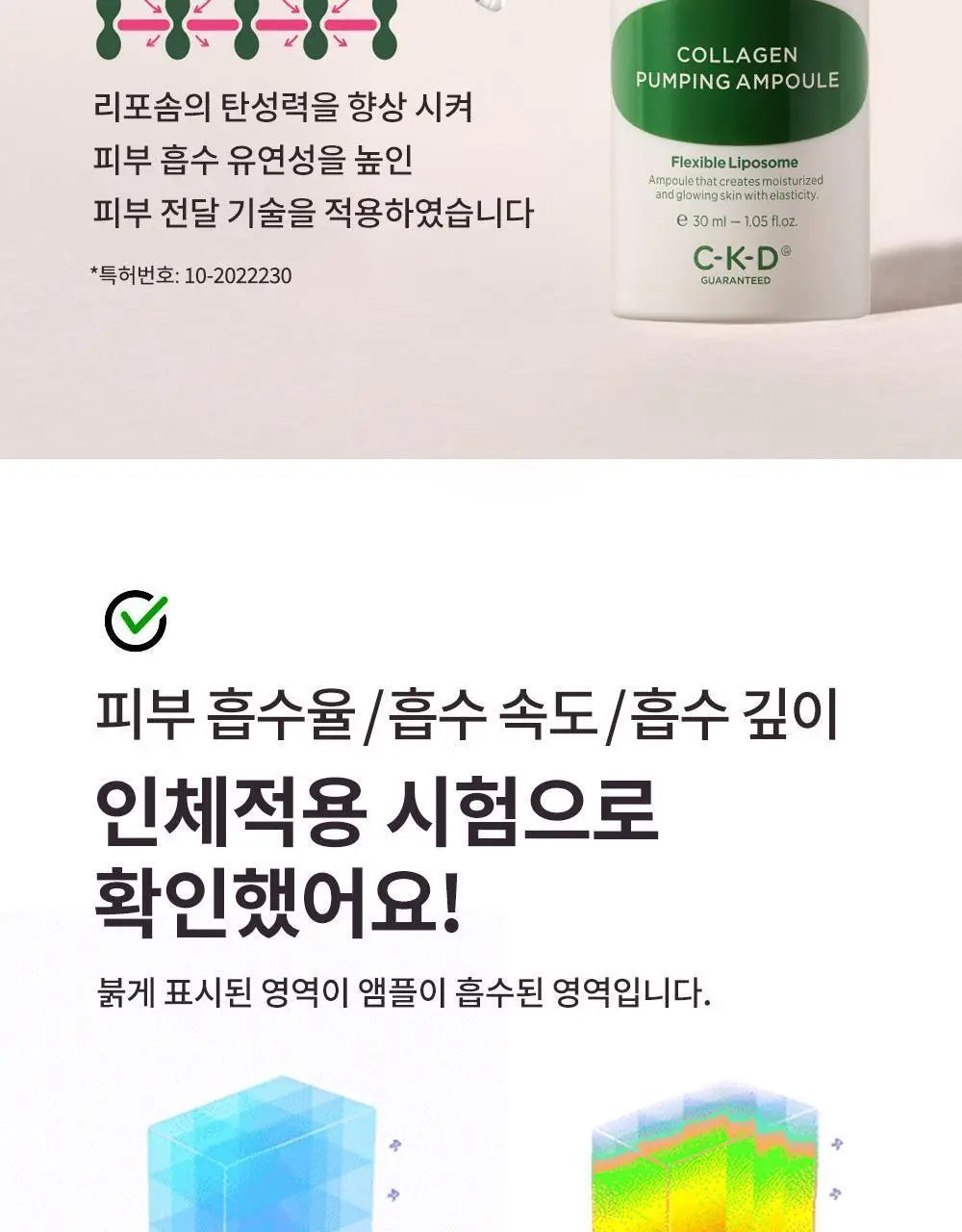 CKD 레티노콜라겐 저분자 300 콜라겐 펌핑 앰플 30ml 상세페이지 19