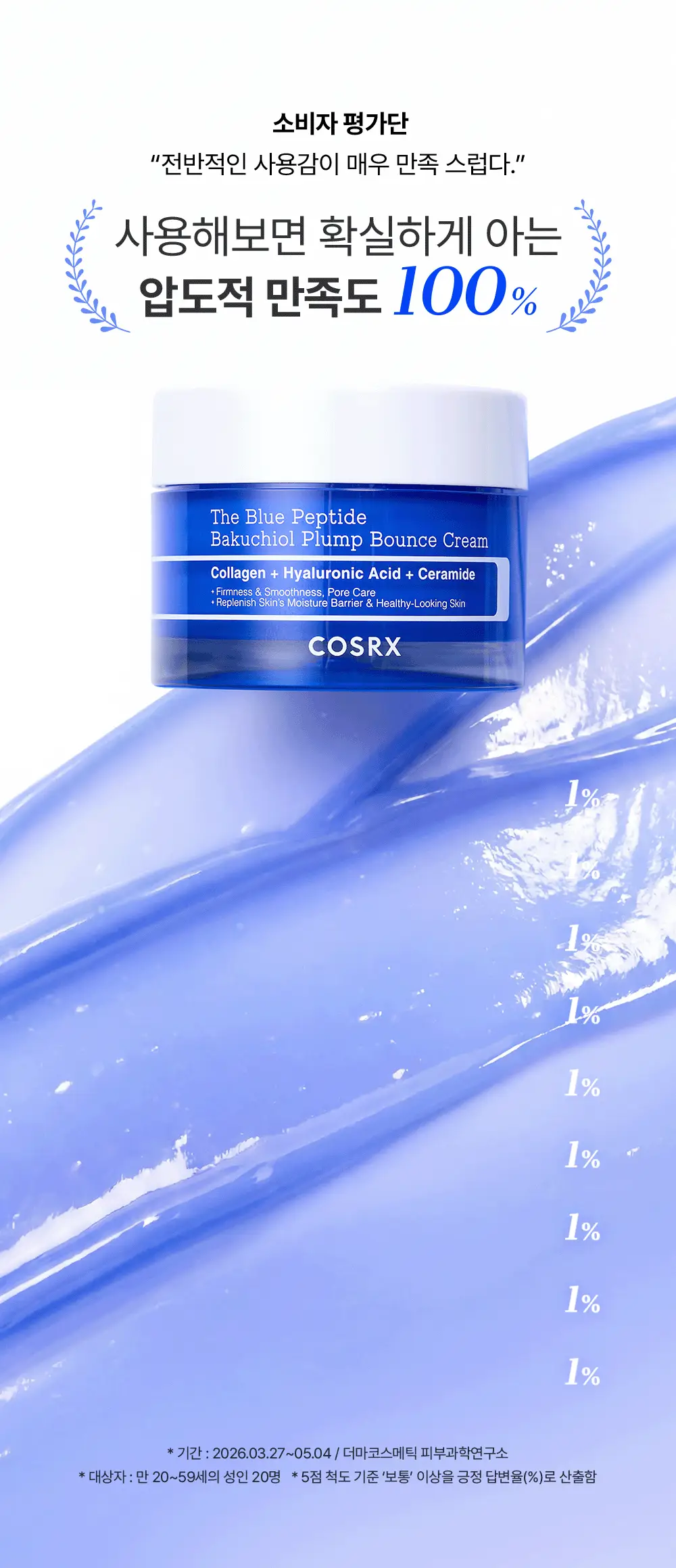코스알엑스 더 블루 펩타이드 바쿠치올 플럼프 바운스 크림 50g 상세페이지 33