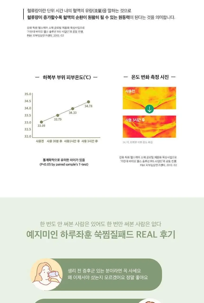 예지미인 하루좌훈 쑥찜질패드 5개입 상세페이지 7