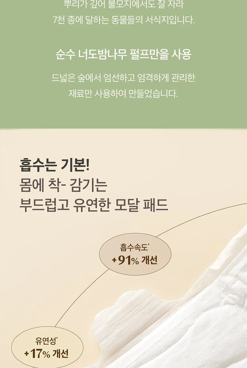 디어스킨 리얼모달 입는오버나이트 4종 택 1 (중/대형 4P, 중/대형 8P) 상세페이지 4