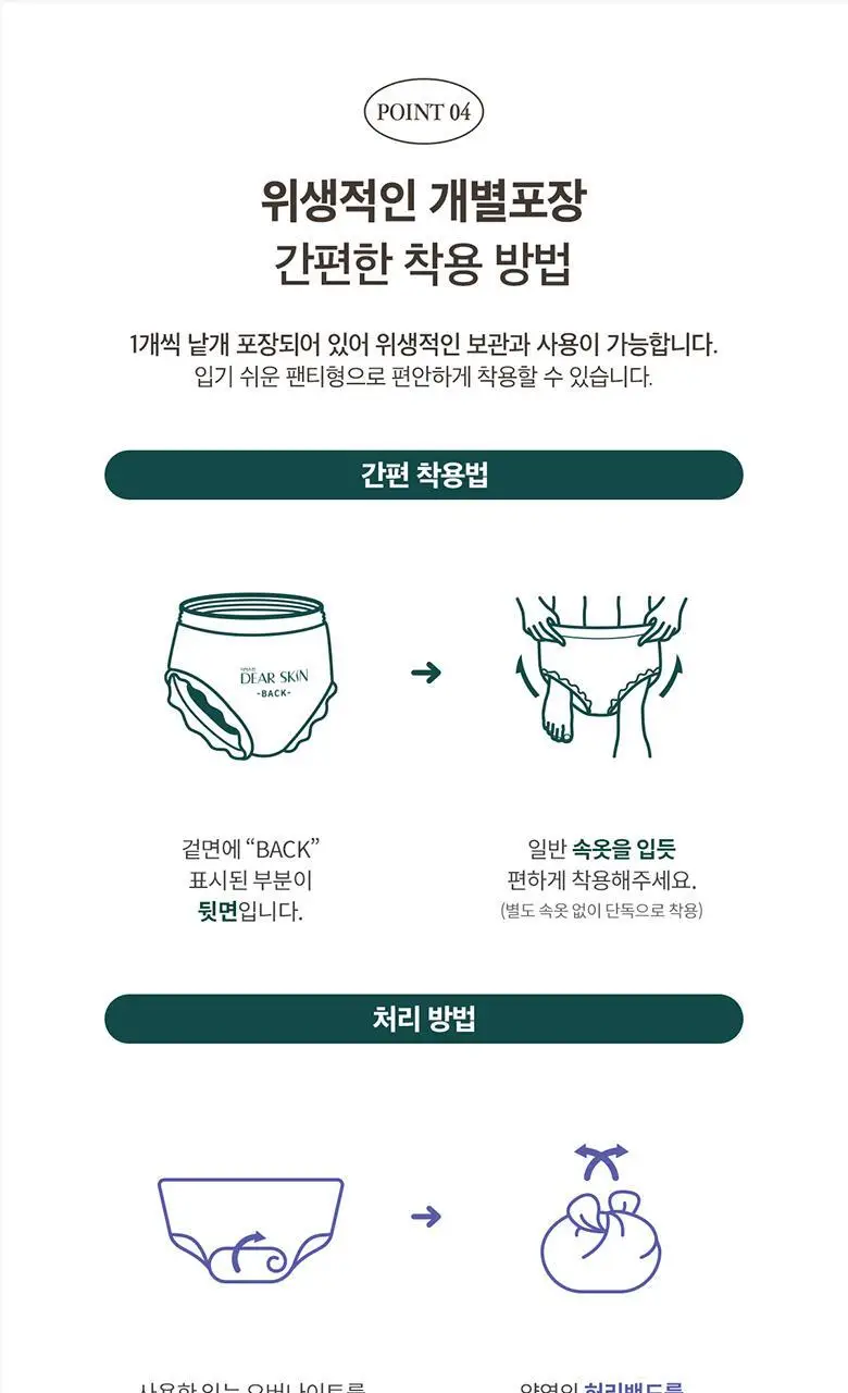 디어스킨 리얼모달 입는오버나이트 4팩 번들 2종 택1 상세페이지 7