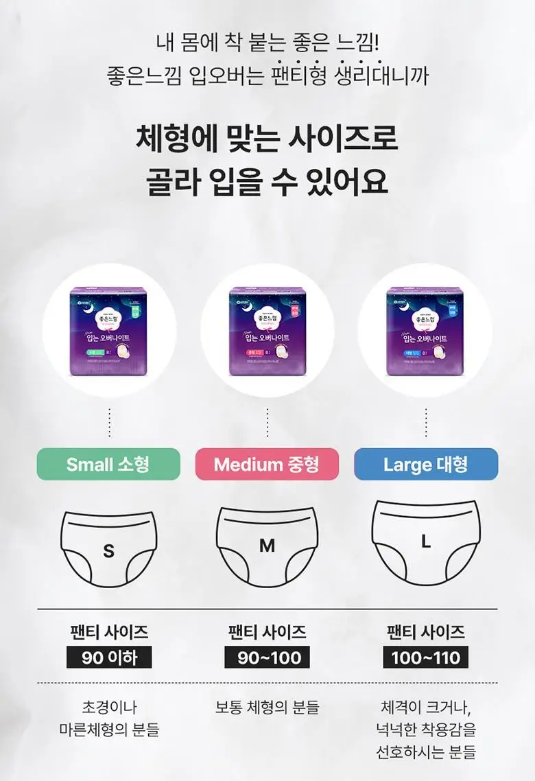 좋은느낌 입는오버나이트 4팩 번들 2종 택1 (중형/대형) 상세페이지 13