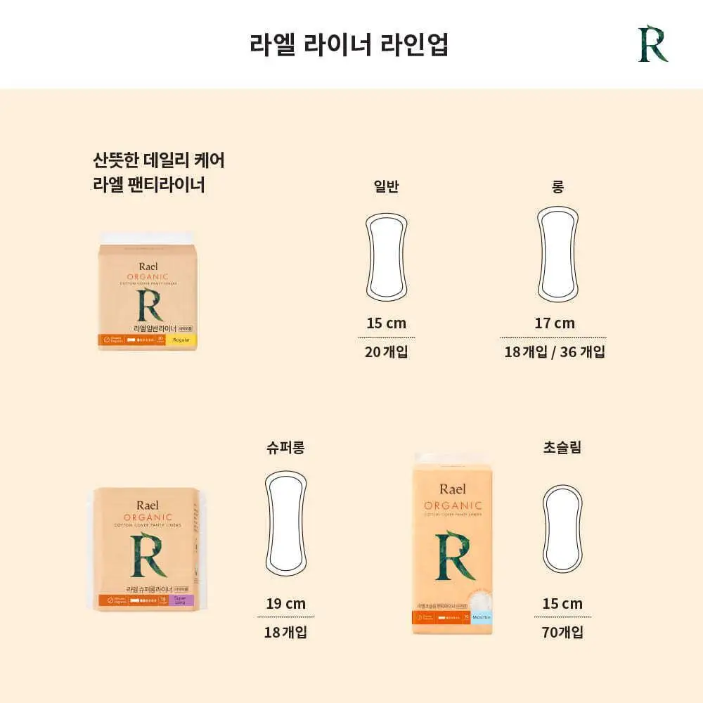 라엘 초슬림 팬티라이너 70p 상세페이지 18