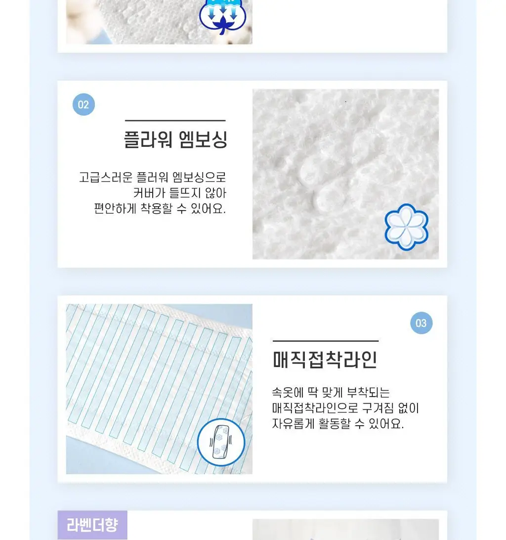쏘피 바디피트 천연 코튼라이너 일반무향 40개입 상세페이지 4