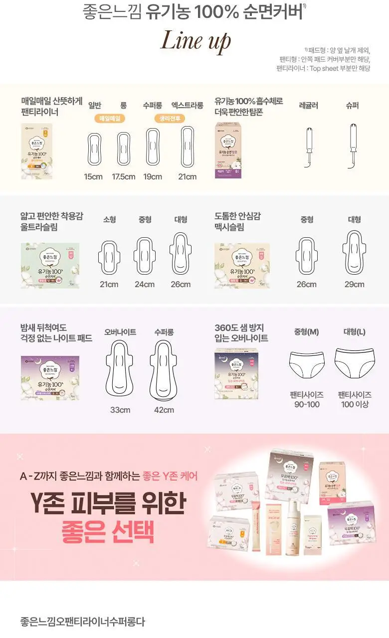 좋은느낌 유기농100%순면 라이너 7종 택 1 (일반/롱/수퍼롱/맥시롱) 상세페이지 22