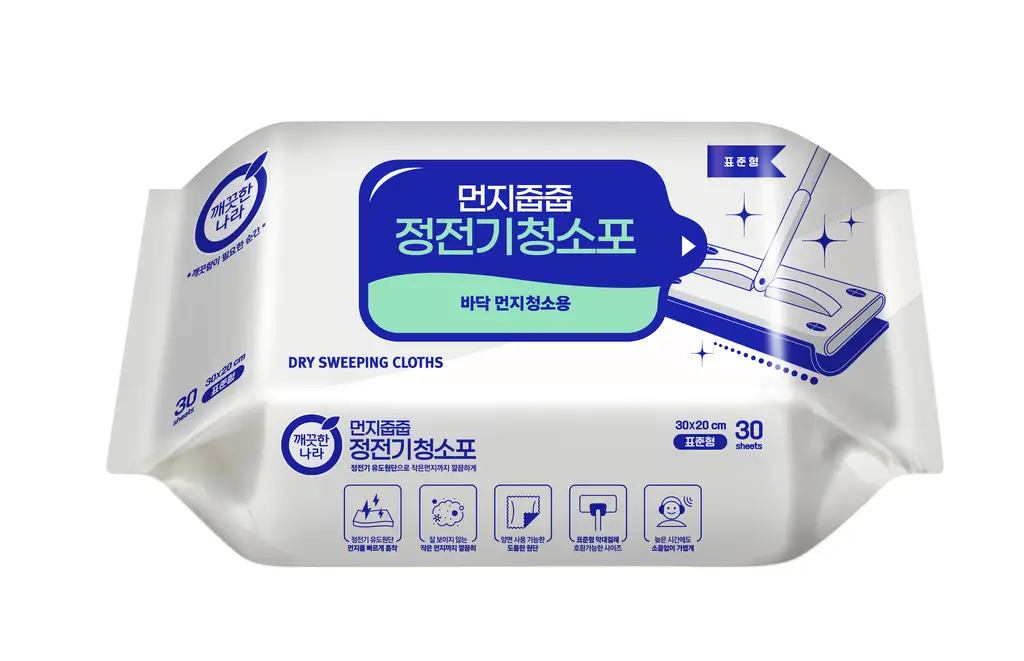 깨끗한나라 청소포 3종 택1(정전기형/물걸레형/세정티슈)
