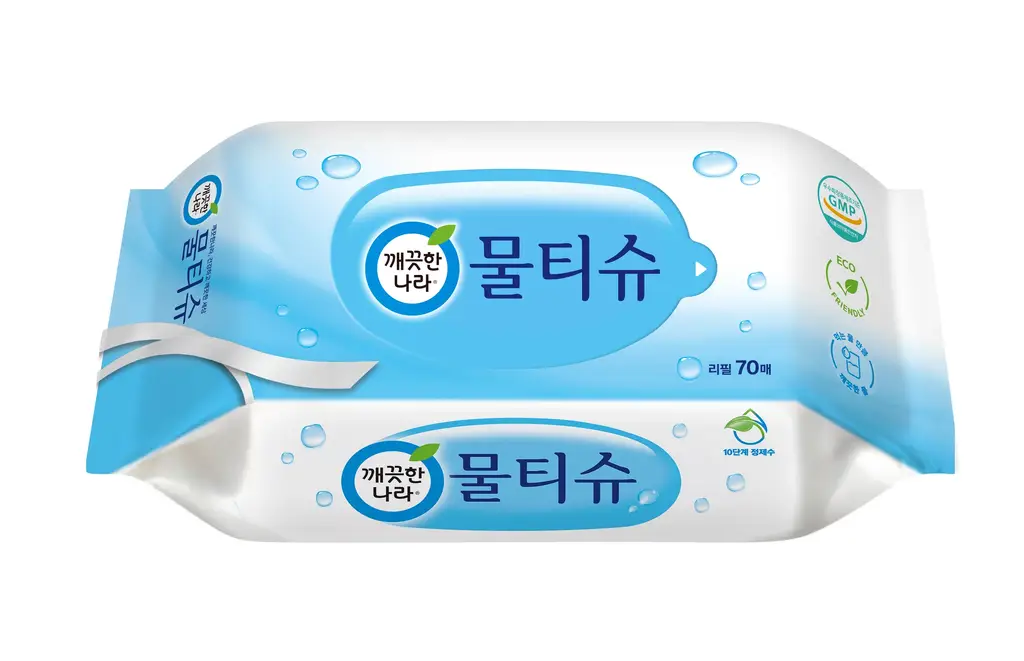 깨끗한나라 페퍼민트 물티슈 70매
