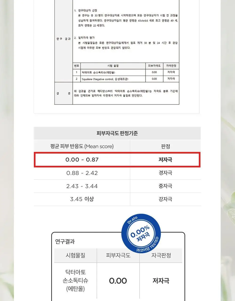 닥터아토 손소독티슈 20매 상세페이지 7