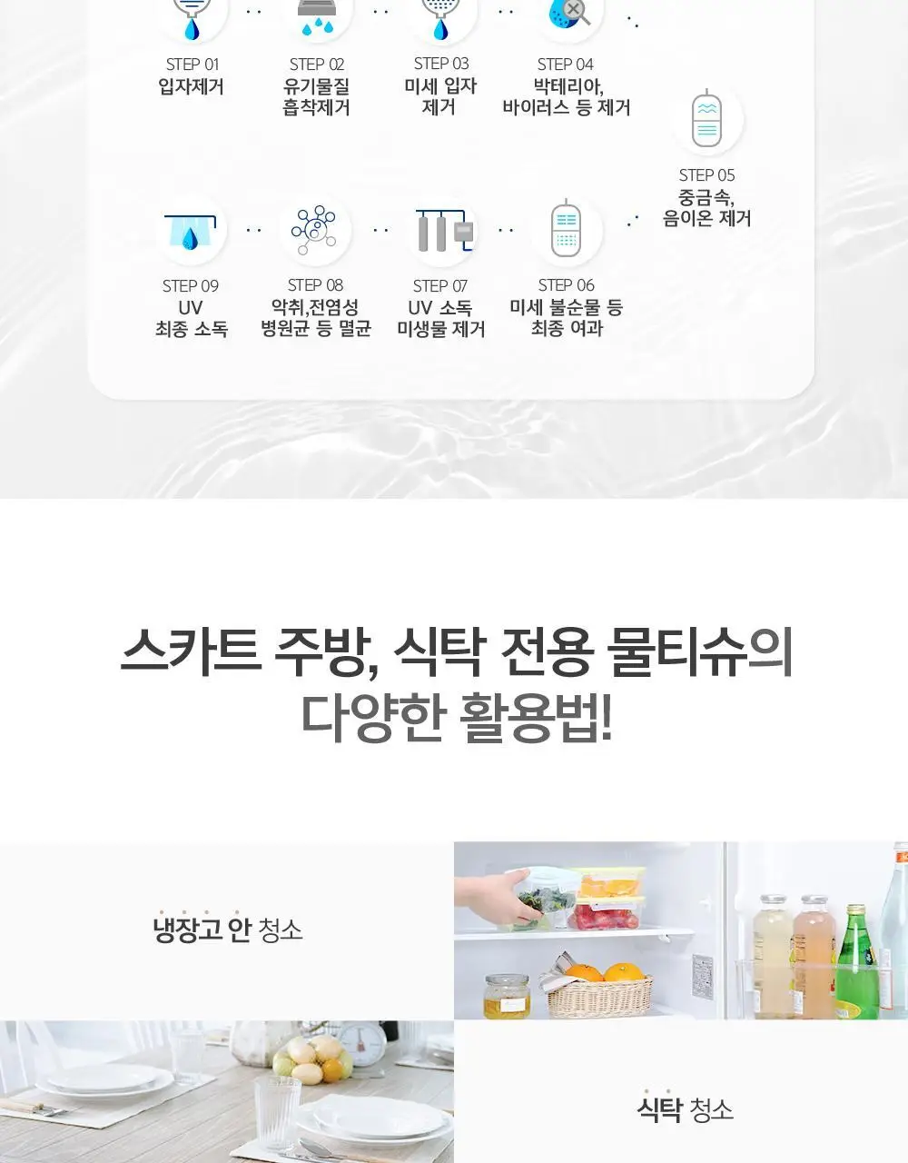스카트 주방, 식탁 전용 물티슈 40매 2종 택 1(단품/번들) 상세페이지 7