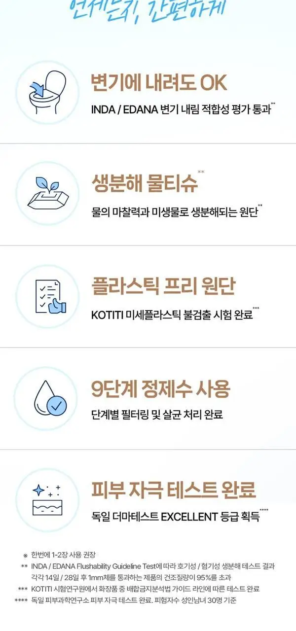 크리넥스 마이비데 클린케어 4종 택 1 (10매/80매/미니사이즈10매*6팩/미니사이즈10매) 상세페이지 20