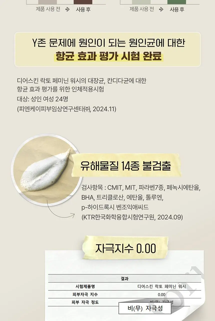 디어스킨 락토 페미닌 워시/티슈 2종 택1 상세페이지 3