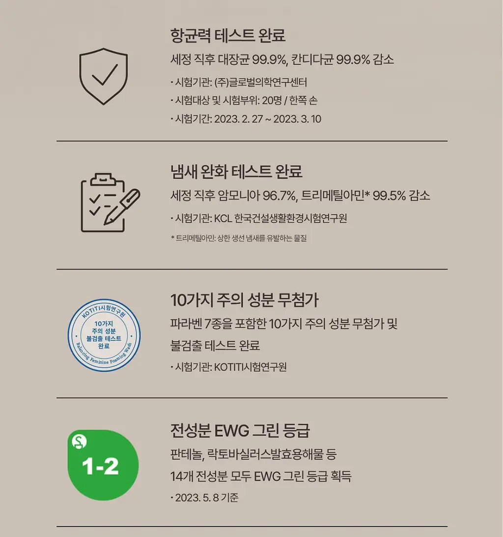 이브네 밸런싱 여성청결제 포밍 워시 150ml 상세페이지 15