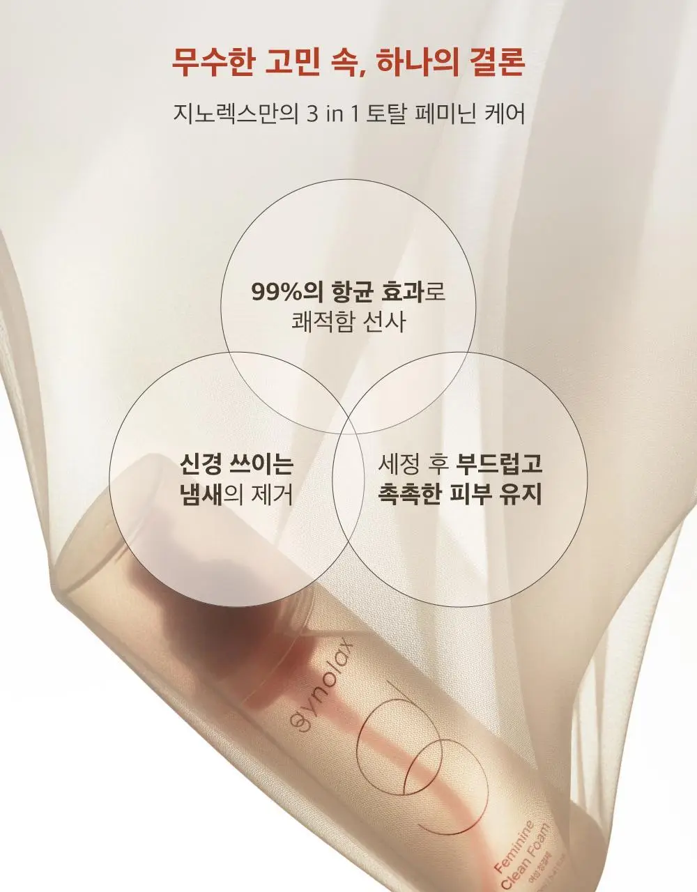 지노렉스 페미닌 클린폼 160ml 2종 택 1(단품/듀오 기획) 상세페이지 7