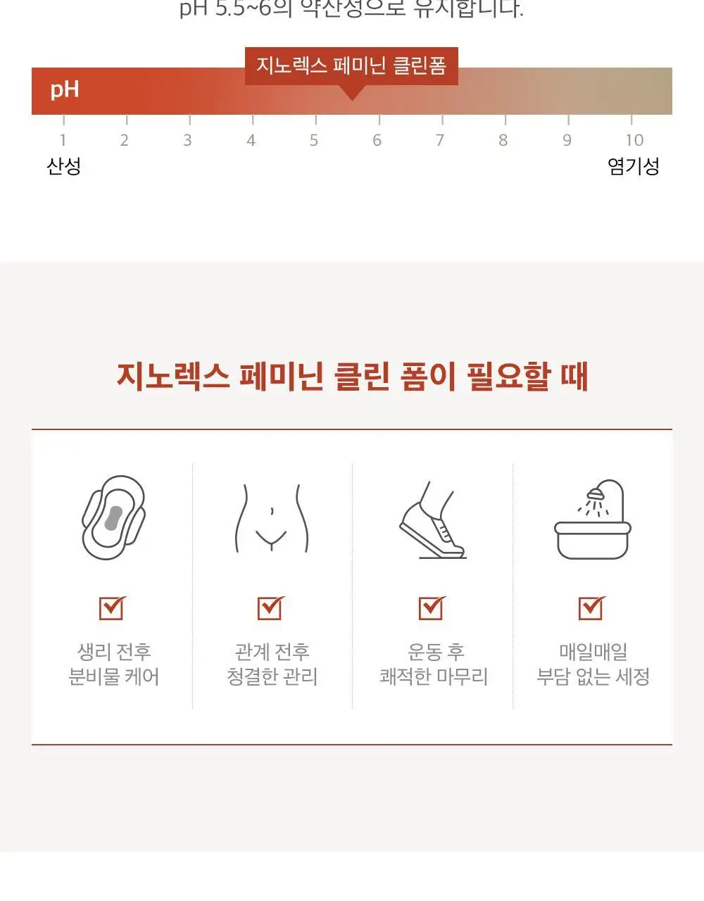 지노렉스 페미닌 클린폼 160ml 2종 택 1(단품/듀오 기획) 상세페이지 16