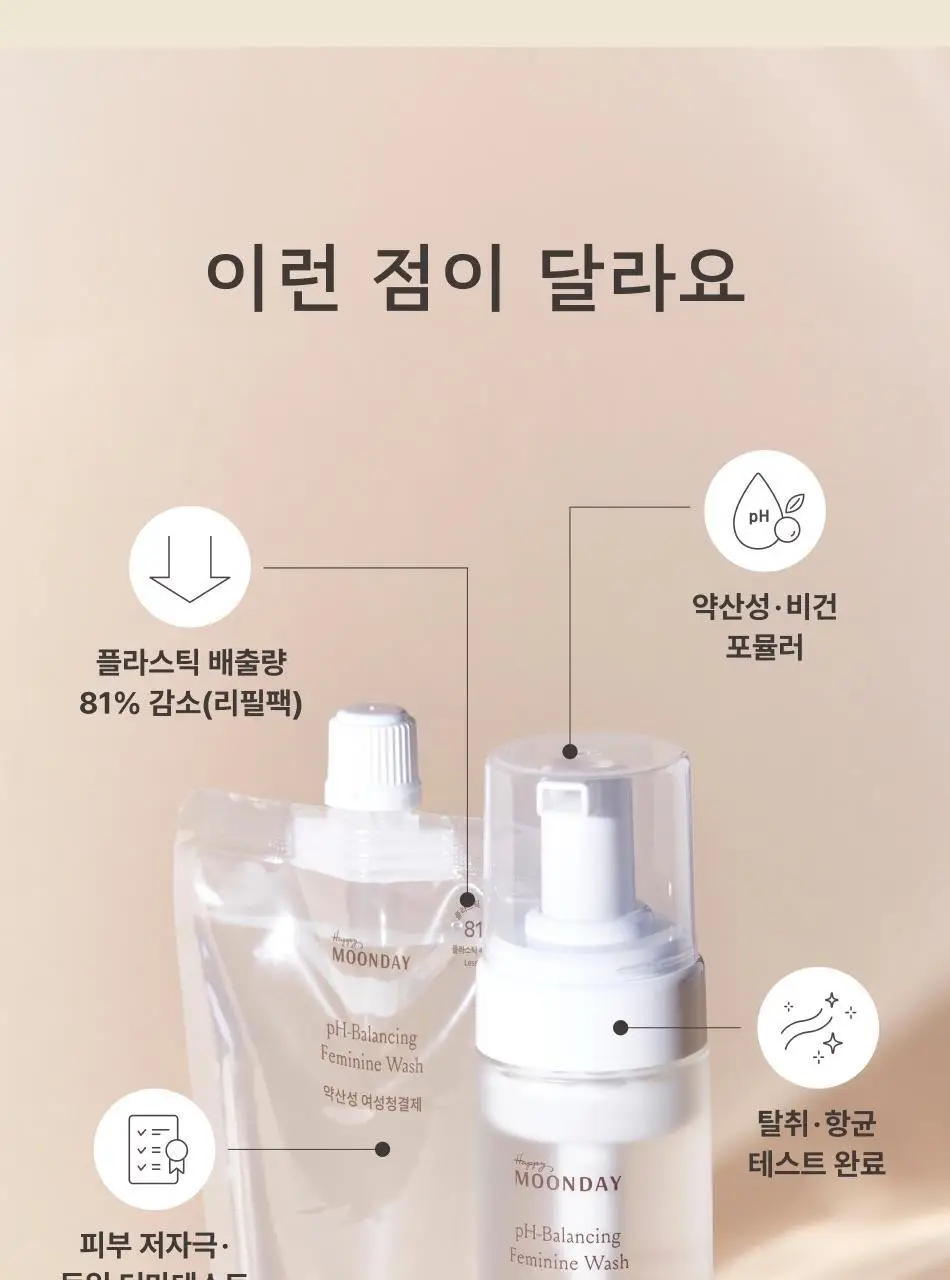 해피문데이 약산성 여성청결제 150ml 기획 (+ 리필 150ml 증정) 상세페이지 11