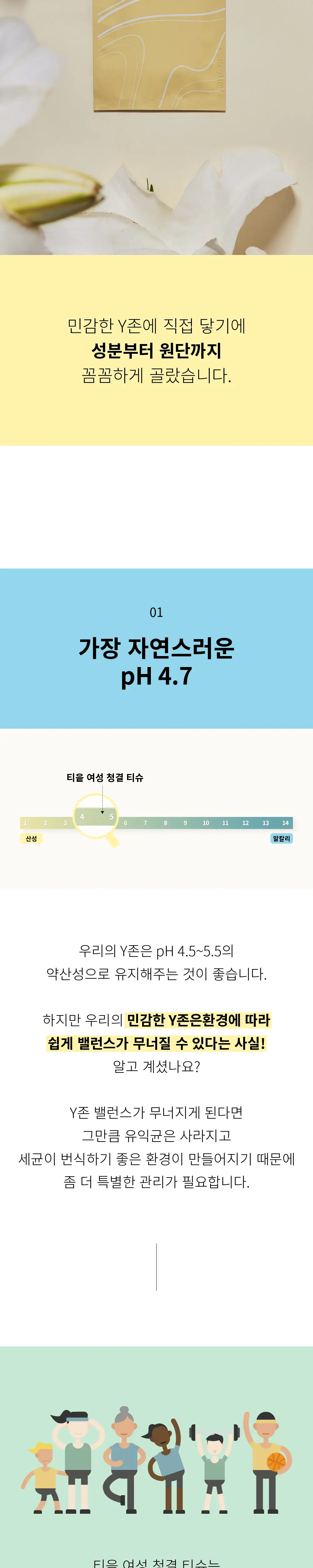 티읕 약산성 청결티슈 15매 상세페이지 2